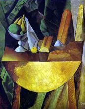 Haga click para ver la imagen ampliada bread and fruit dish on a table 1909.jpg